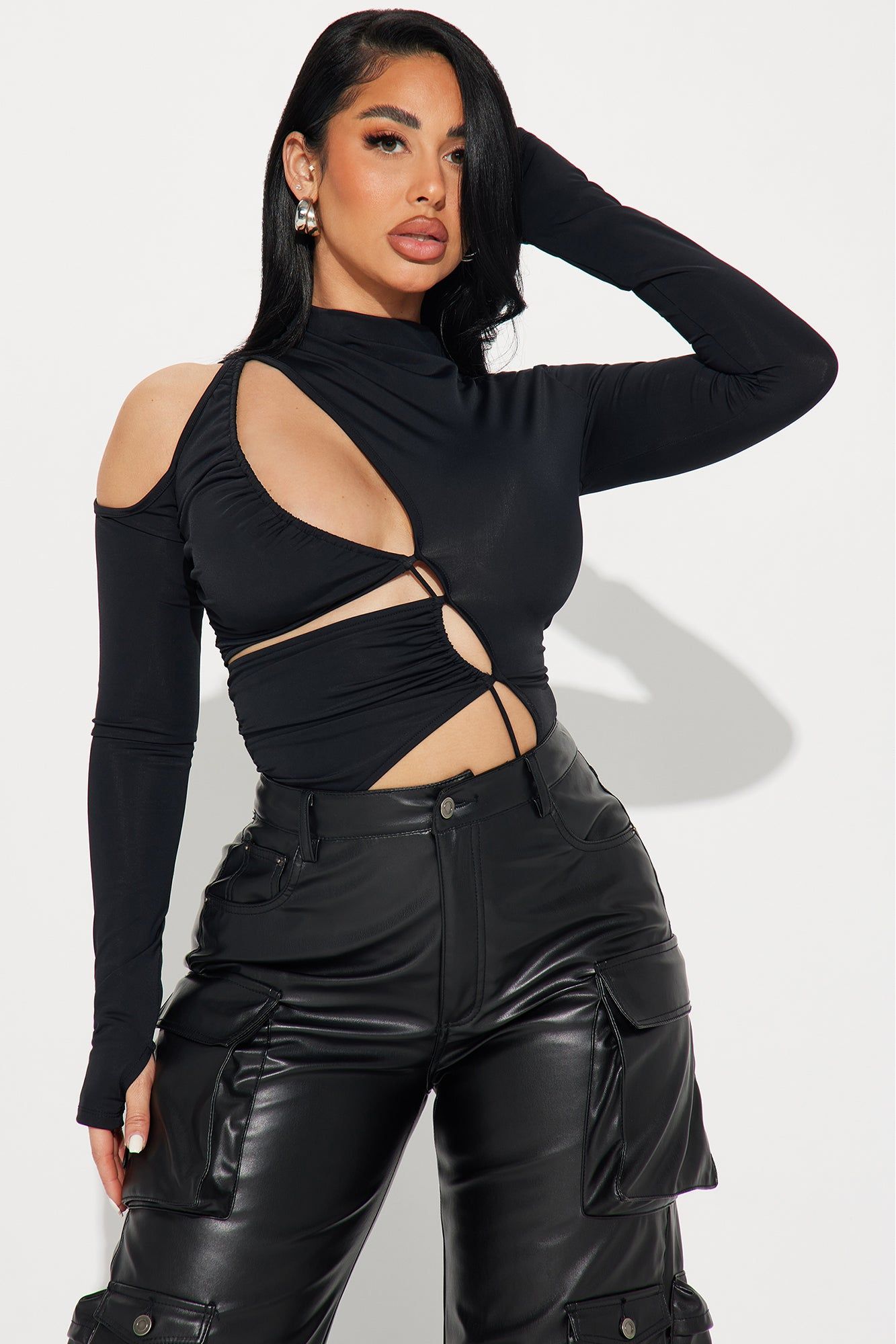Say My Name Cut Out Bodysuit - Black sold by Fashion Nova product image thumbnail 3