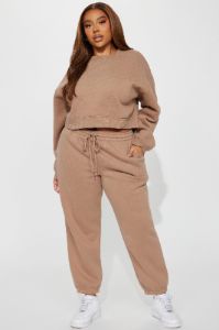 Make It Last Jogger Set - Mocha sold by Fashion Nova