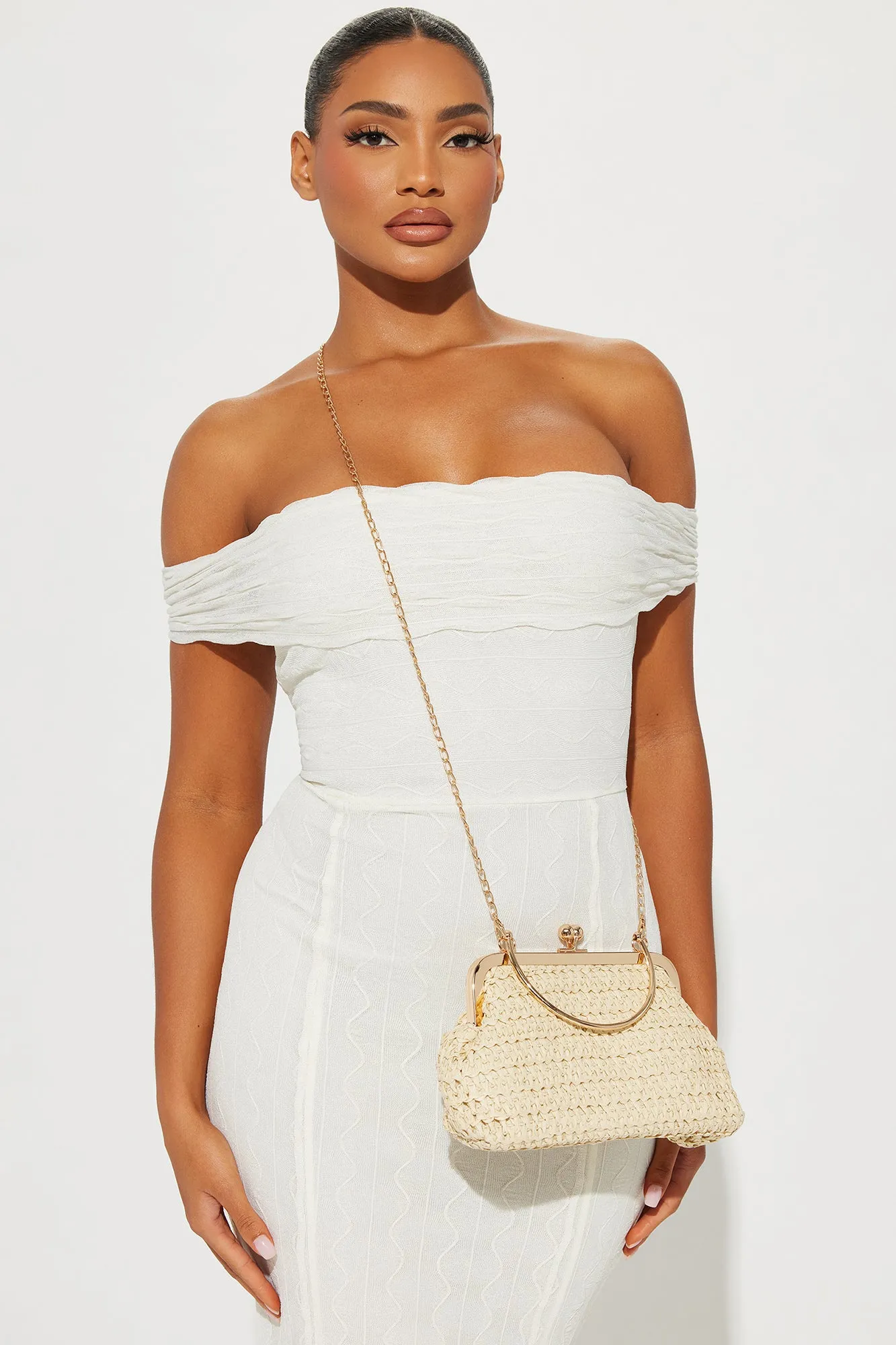 Ocean View Dinner Clutch - Natural/Combo sold by Fashion Nova product image thumbnail 3