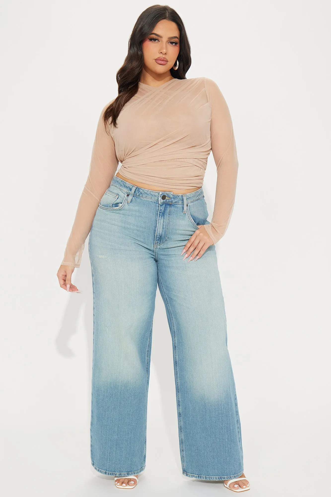 Expensive Taste Mesh Top - Nude sold by Fashion Nova product image thumbnail 5