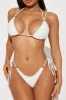 Lylah Textured 2 Piece Bikini - White sold by Fashion Nova