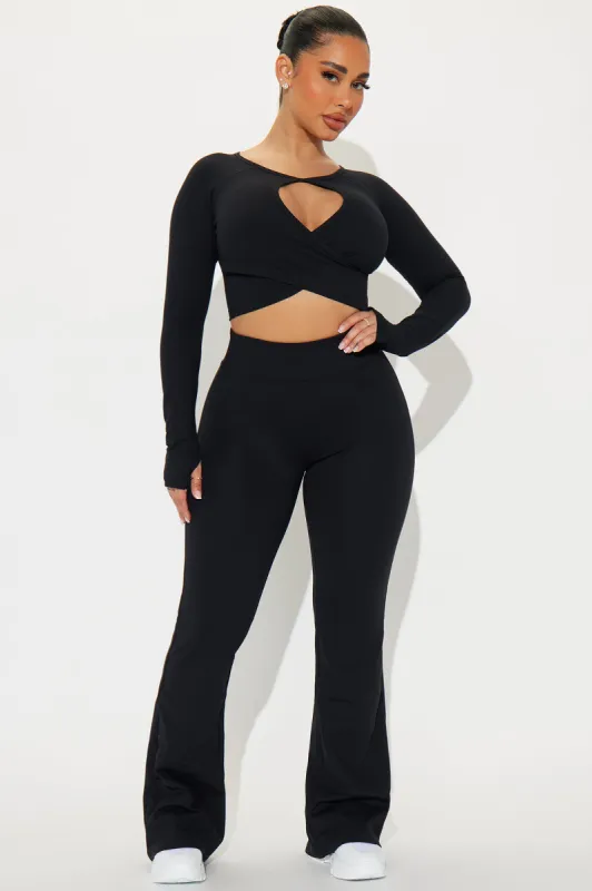 Body Burn Super Soft Active Yoga Pant - Black sold by Fashion Nova