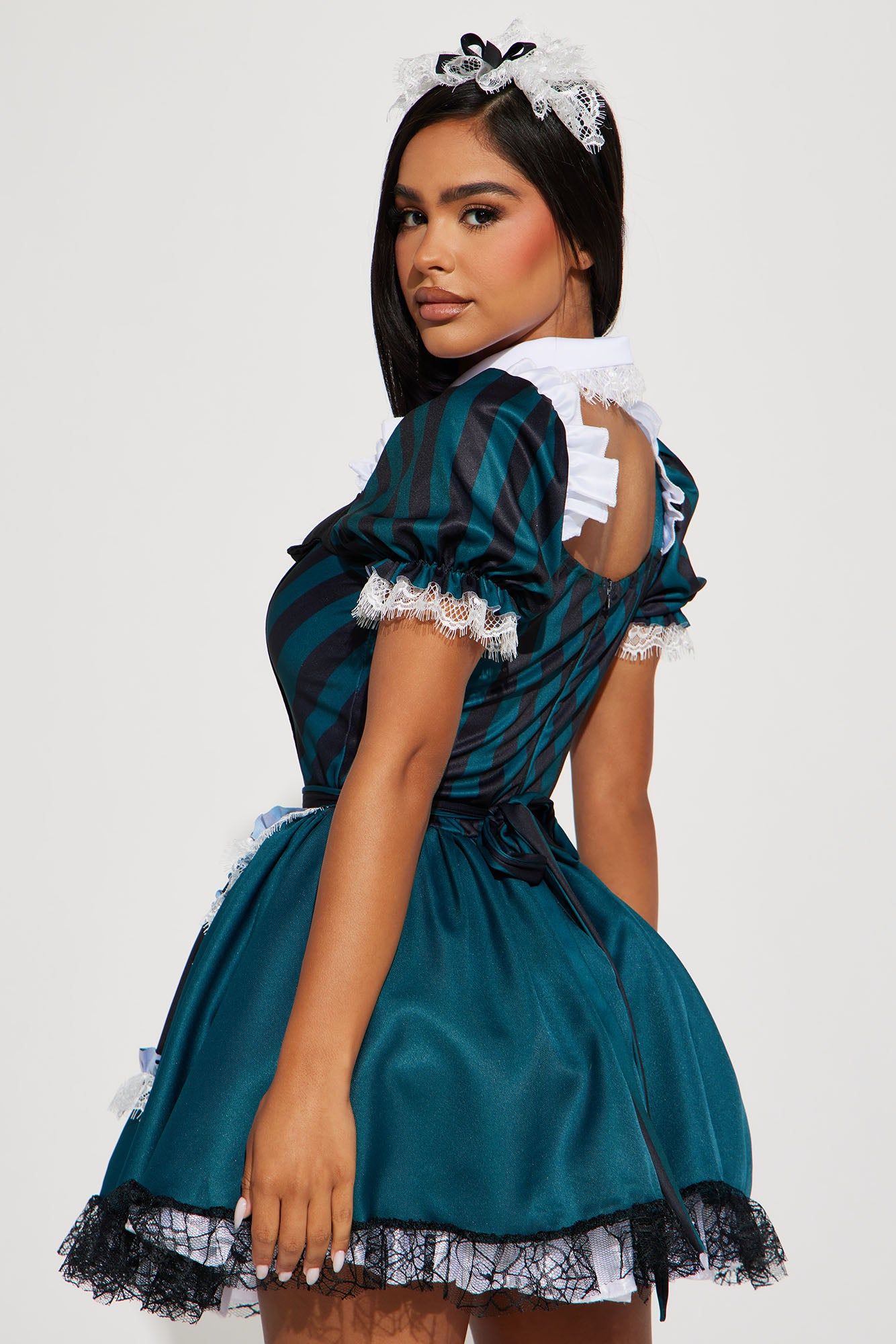 Haunted Maid 4 Piece Costume Set - Black/Green sold by Fashion Nova product image thumbnail 4