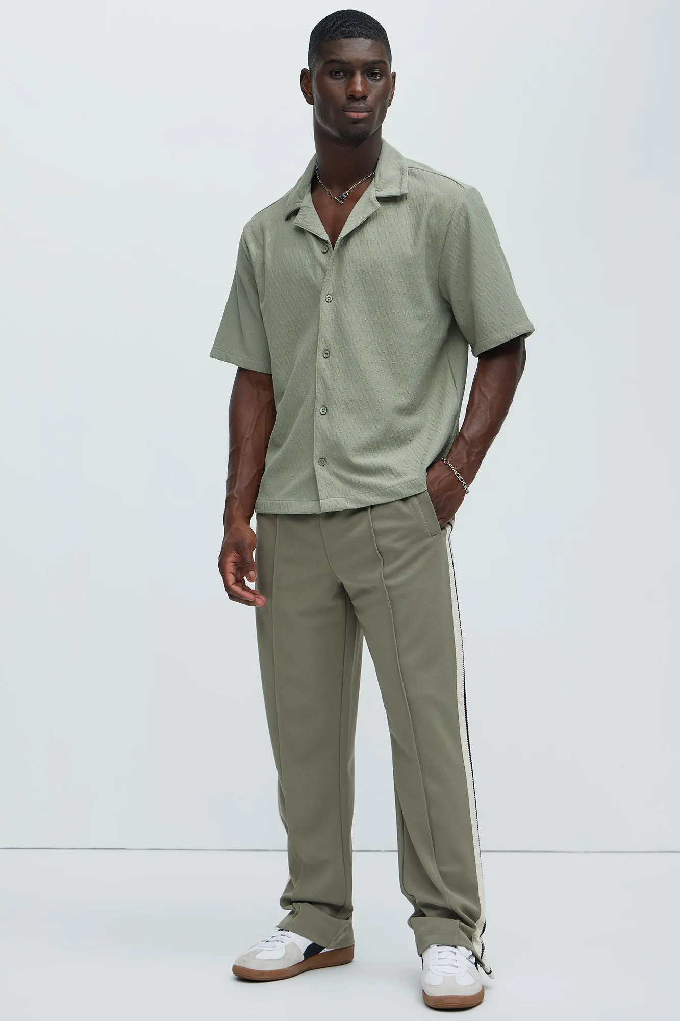 Wade Textured Shirt - Olive sold by Fashion Nova product image thumbnail 2