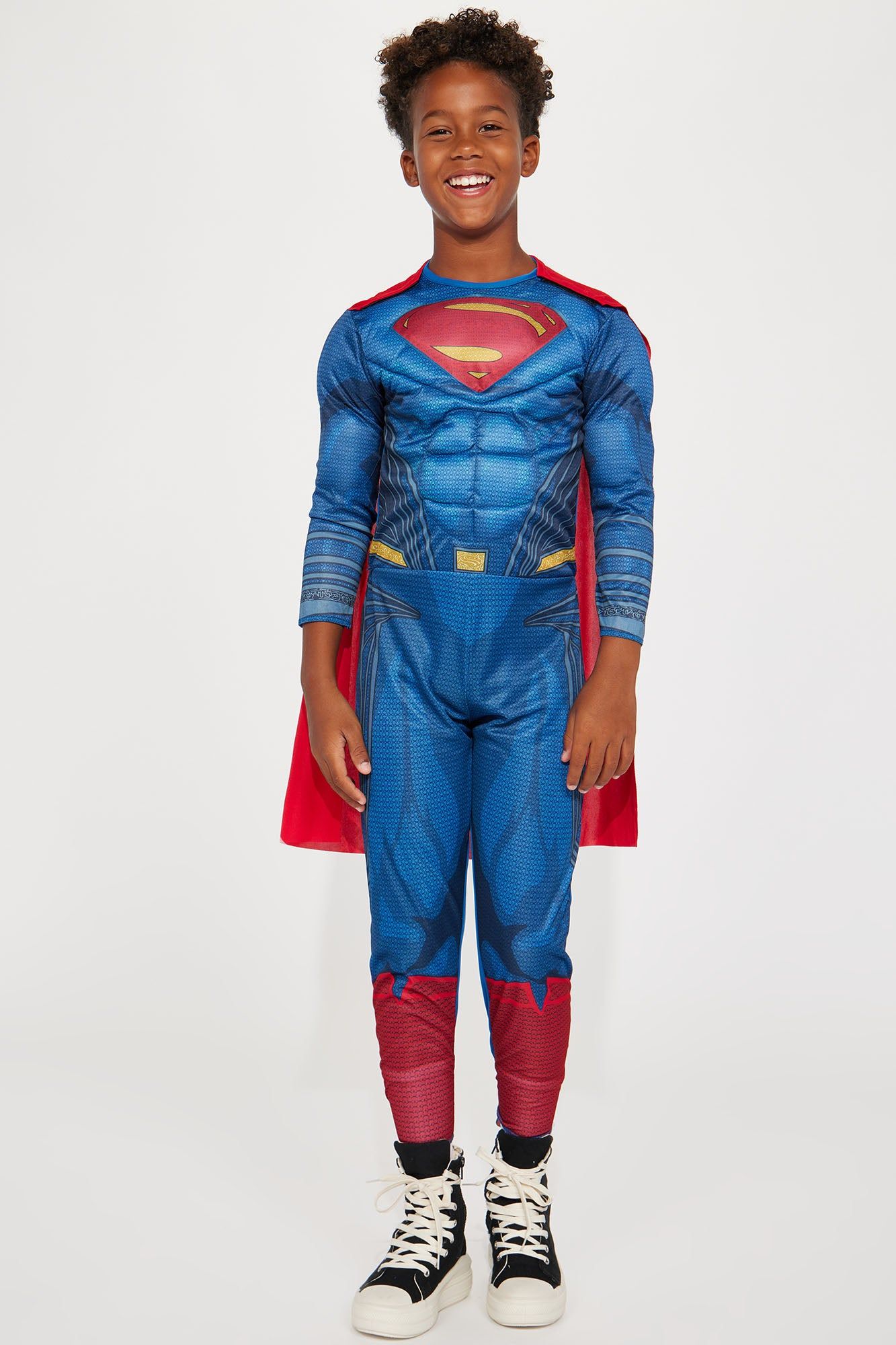 Mini Superman 2 Piece Costume Set - Blue/combo sold by Fashion Nova