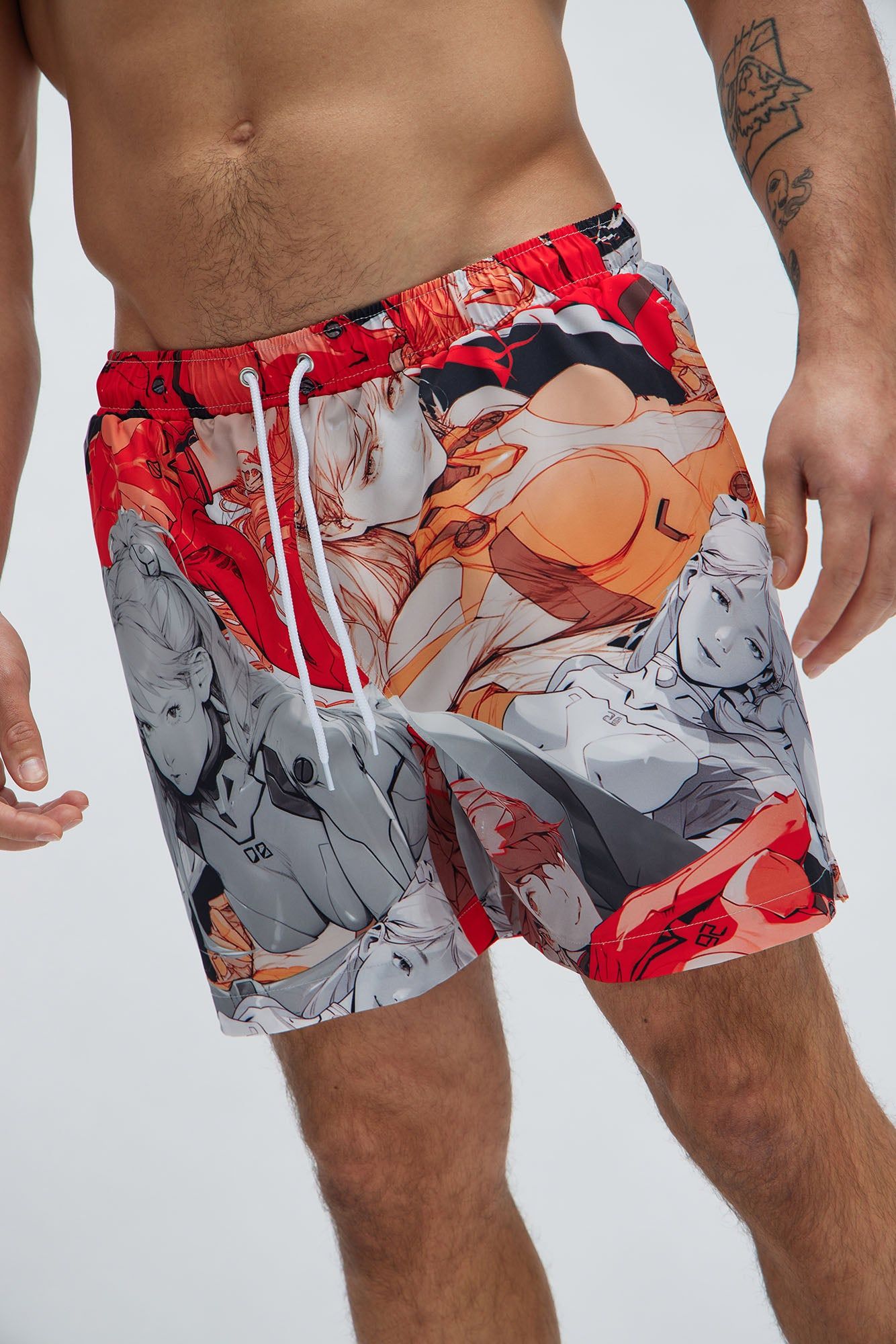 Anime Robot Girl Swim Trunks - Multi Color sold by Fashion Nova product image thumbnail 3