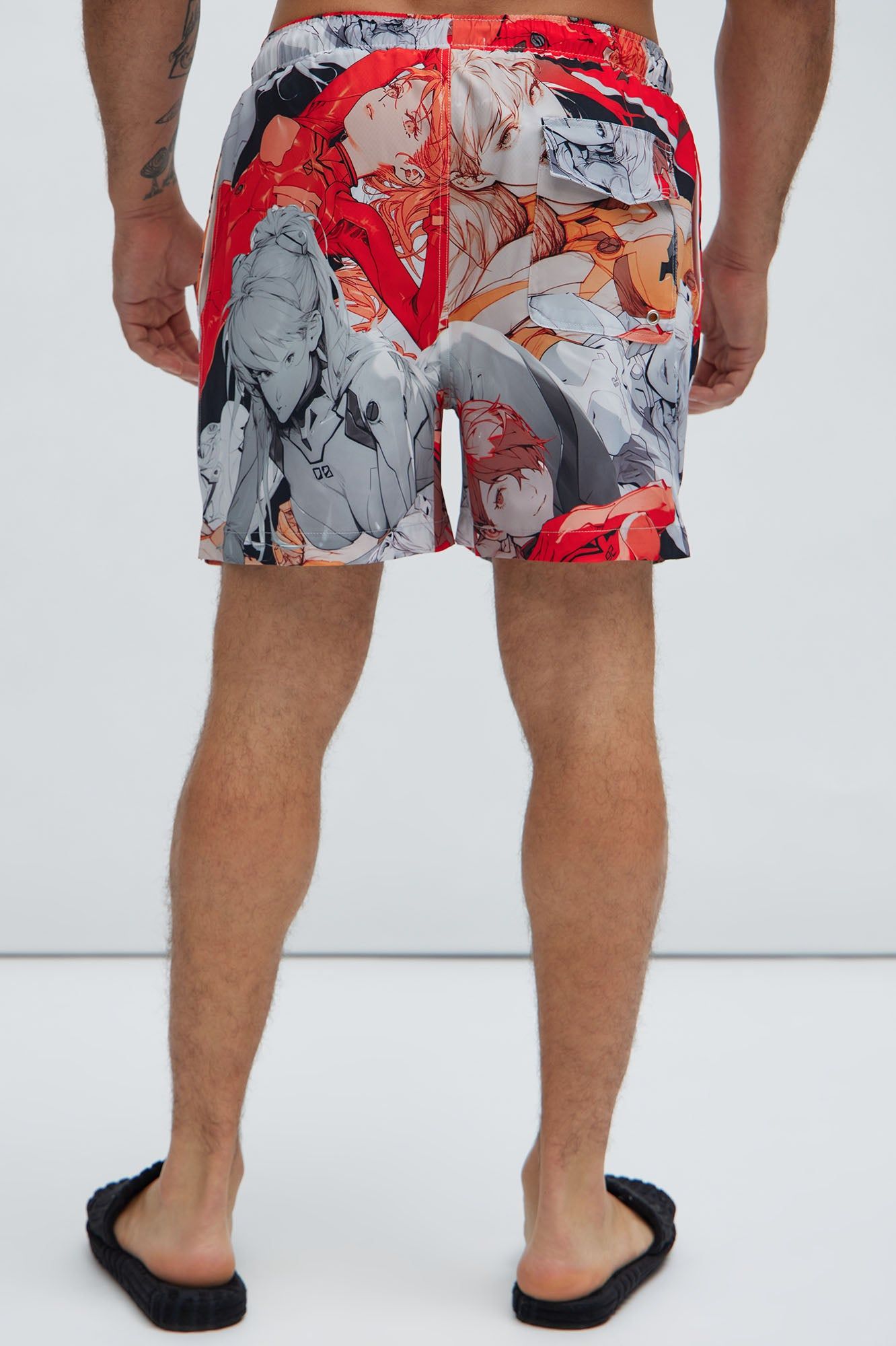 Anime Robot Girl Swim Trunks - Multi Color sold by Fashion Nova product image thumbnail 4