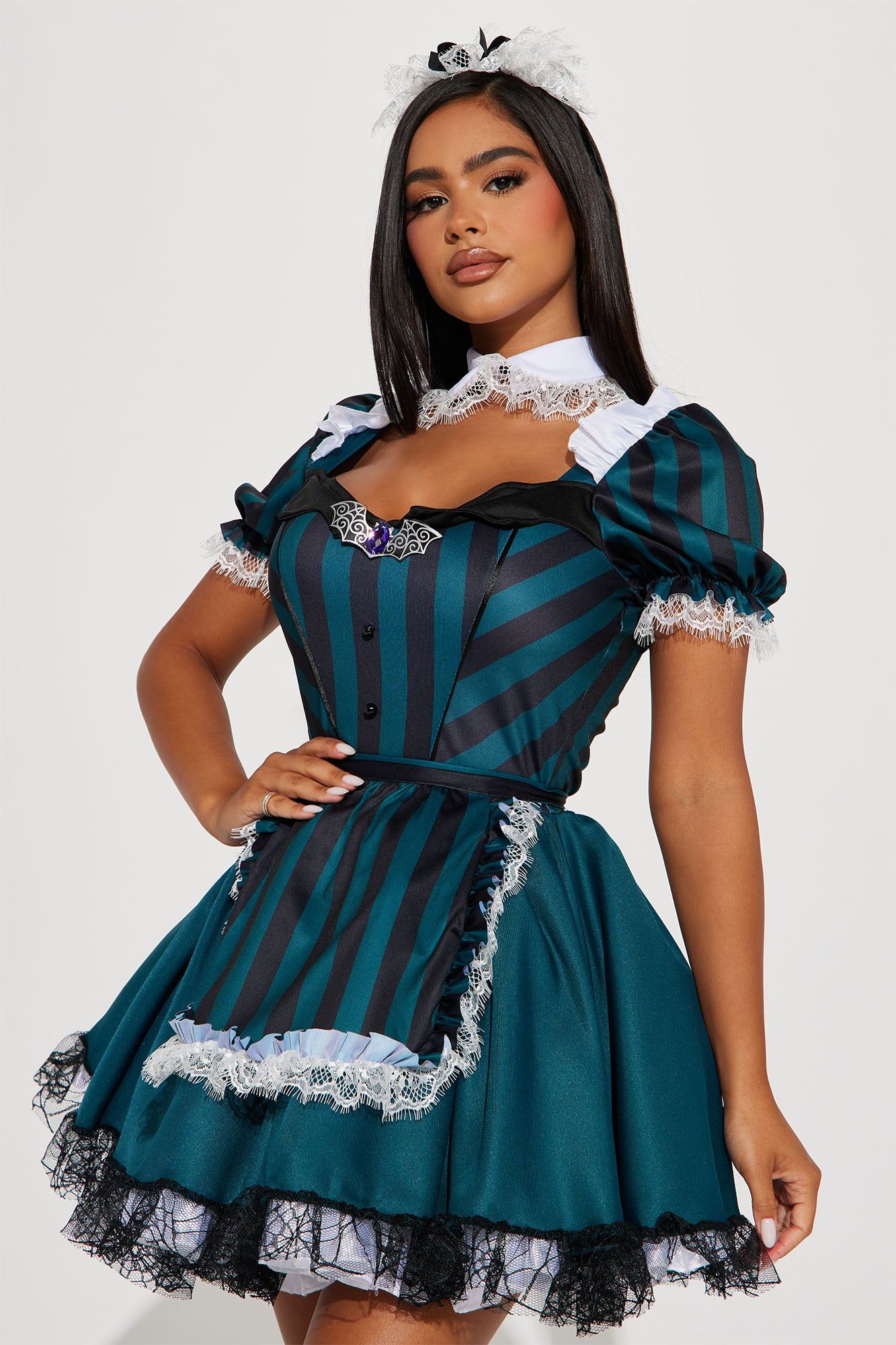 Haunted Maid 4 Piece Costume Set - Black/Green sold by Fashion Nova product image thumbnail 2