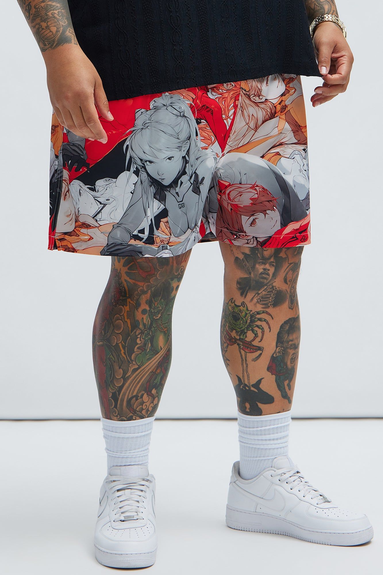 Anime Robot Girl Swim Trunks - Multi Color sold by Fashion Nova product image thumbnail 5