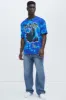 Batman The Dark Knight Comic Short Sleeve Tee - Blue sold by Fashion Nova