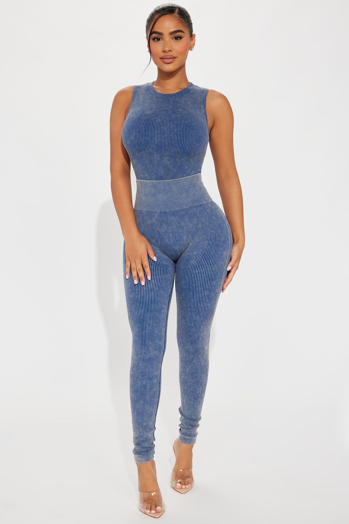 Stress Free Legging - Navy sold by Fashion Nova