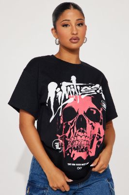 Limitless Skull Tee - Black sold by Fashion Nova