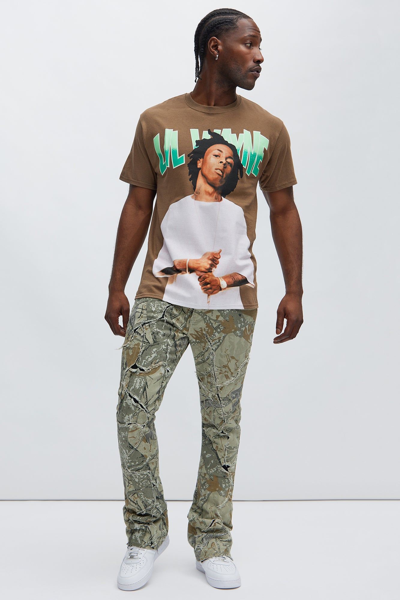 Lil Wayne Tunechi Short Sleeve Tee - Brown sold by Fashion Nova product image thumbnail 2