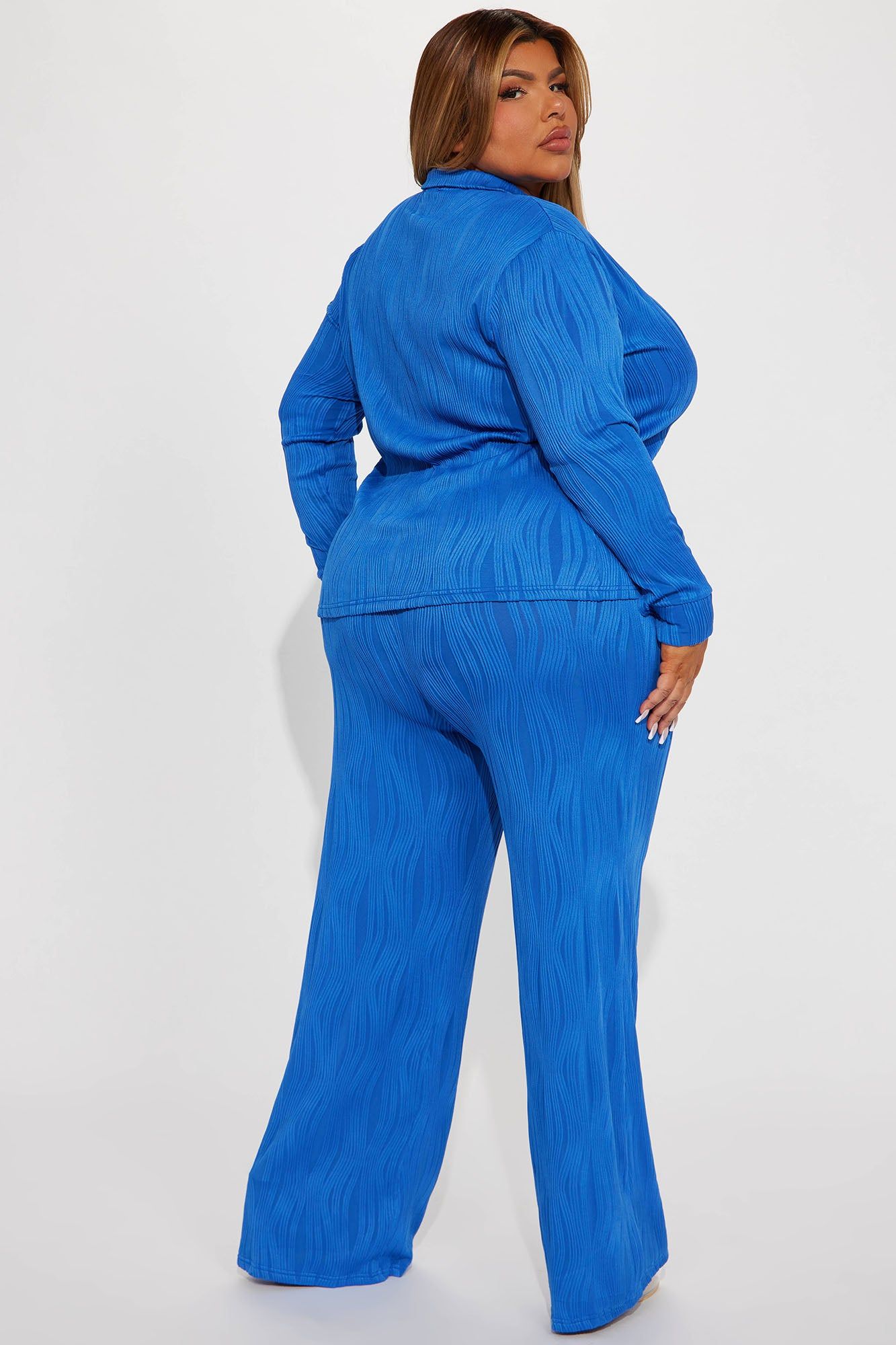 Anisa Textured Pant Set - Blue sold by Fashion Nova product image thumbnail 6