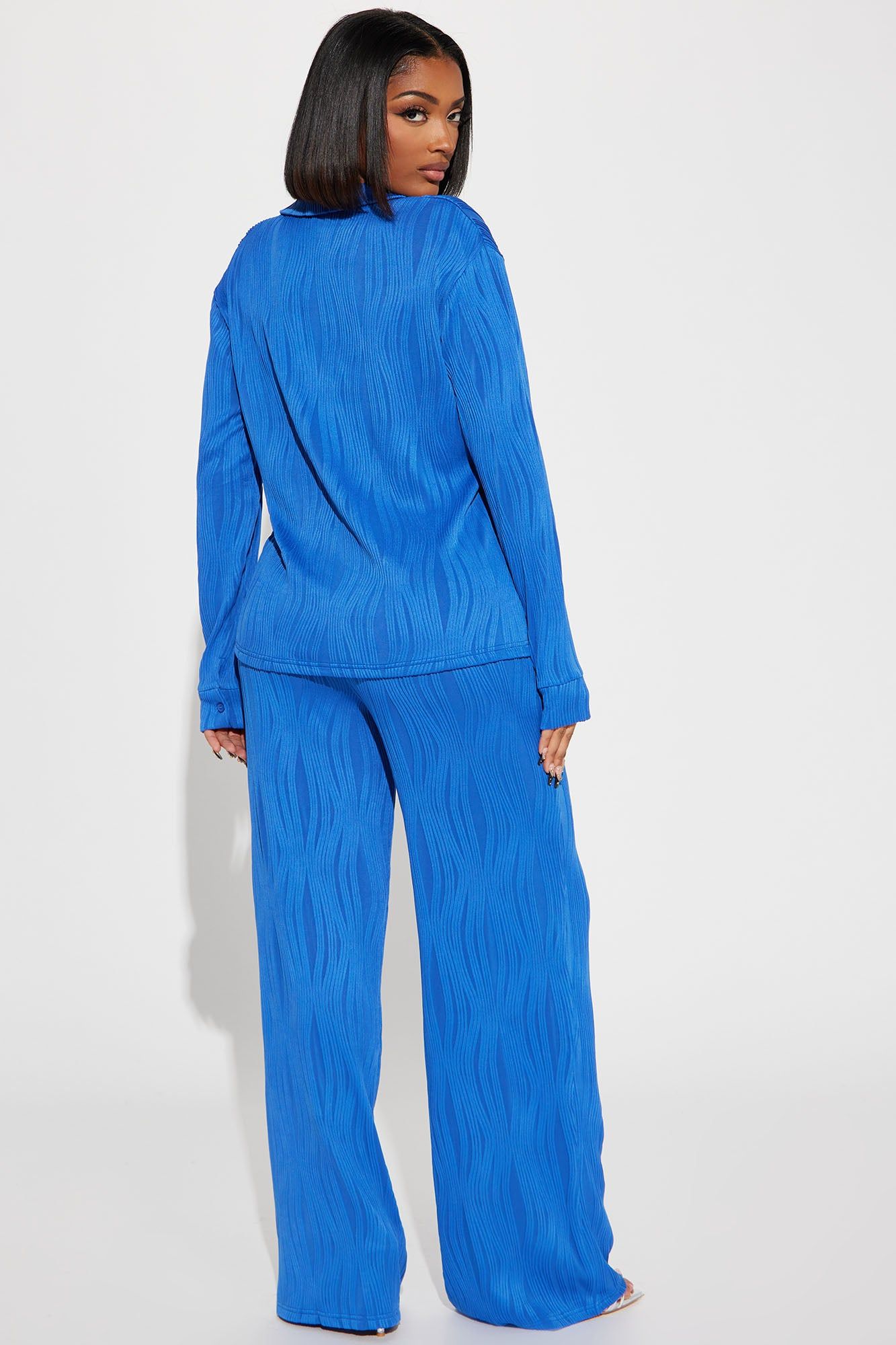 Anisa Textured Pant Set - Blue sold by Fashion Nova product image thumbnail 3