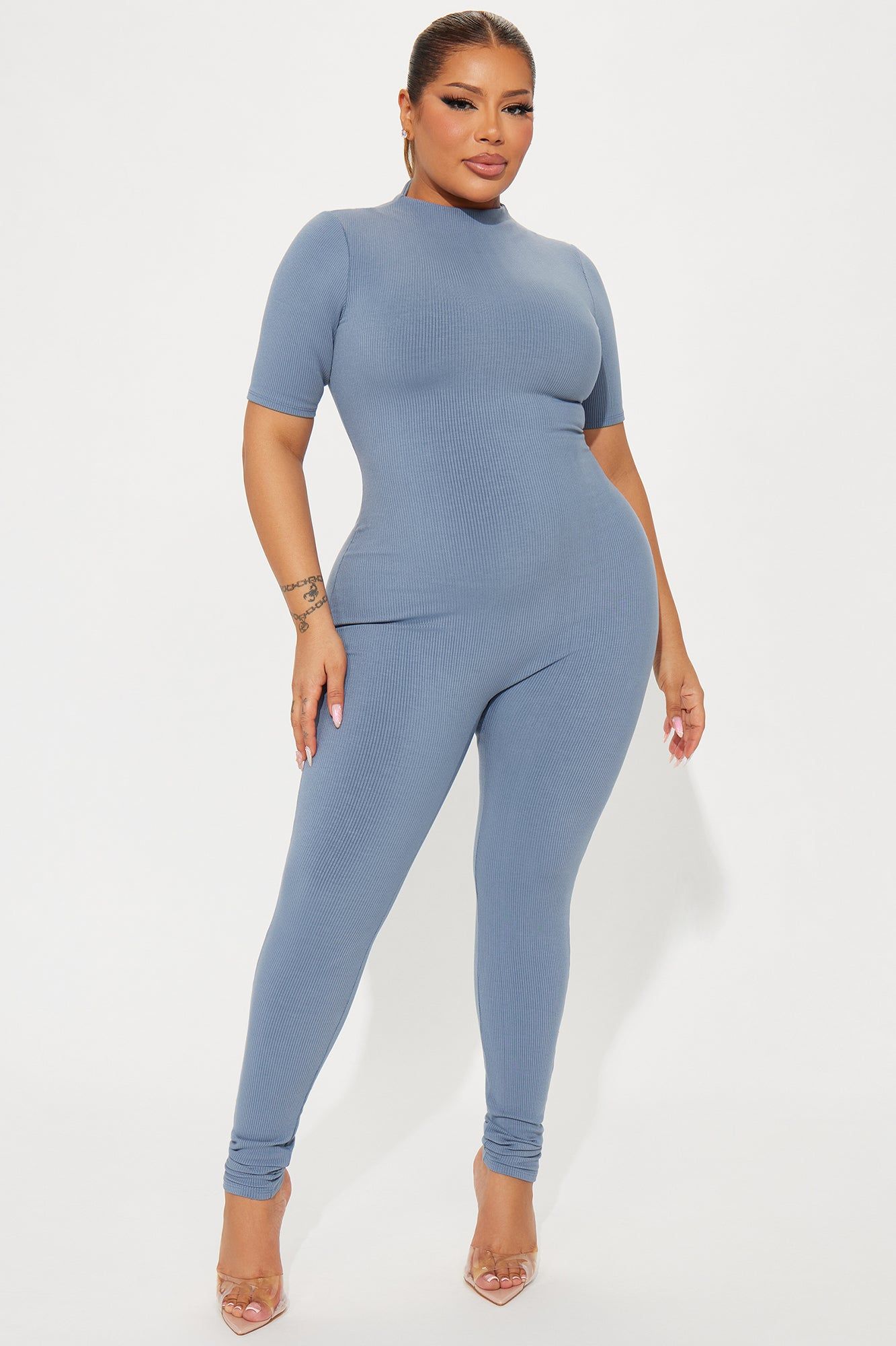 Jordy Snatched Jumpsuit - Charcoal sold by Fashion Nova product image thumbnail 4