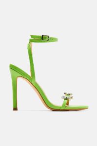 Counting On It Heeled Sandals - Green sold by Fashion Nova