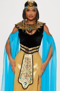 Entrancing Queen Of Egypt 2 Piece Costume Set - Gold/combo sold by Fashion Nova