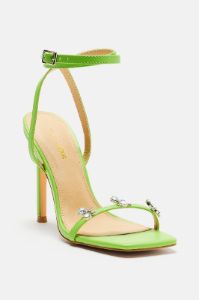 Counting On It Heeled Sandals - Green sold by Fashion Nova