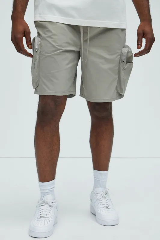 Gage Cargo Shorts - Grey sold by Fashion Nova