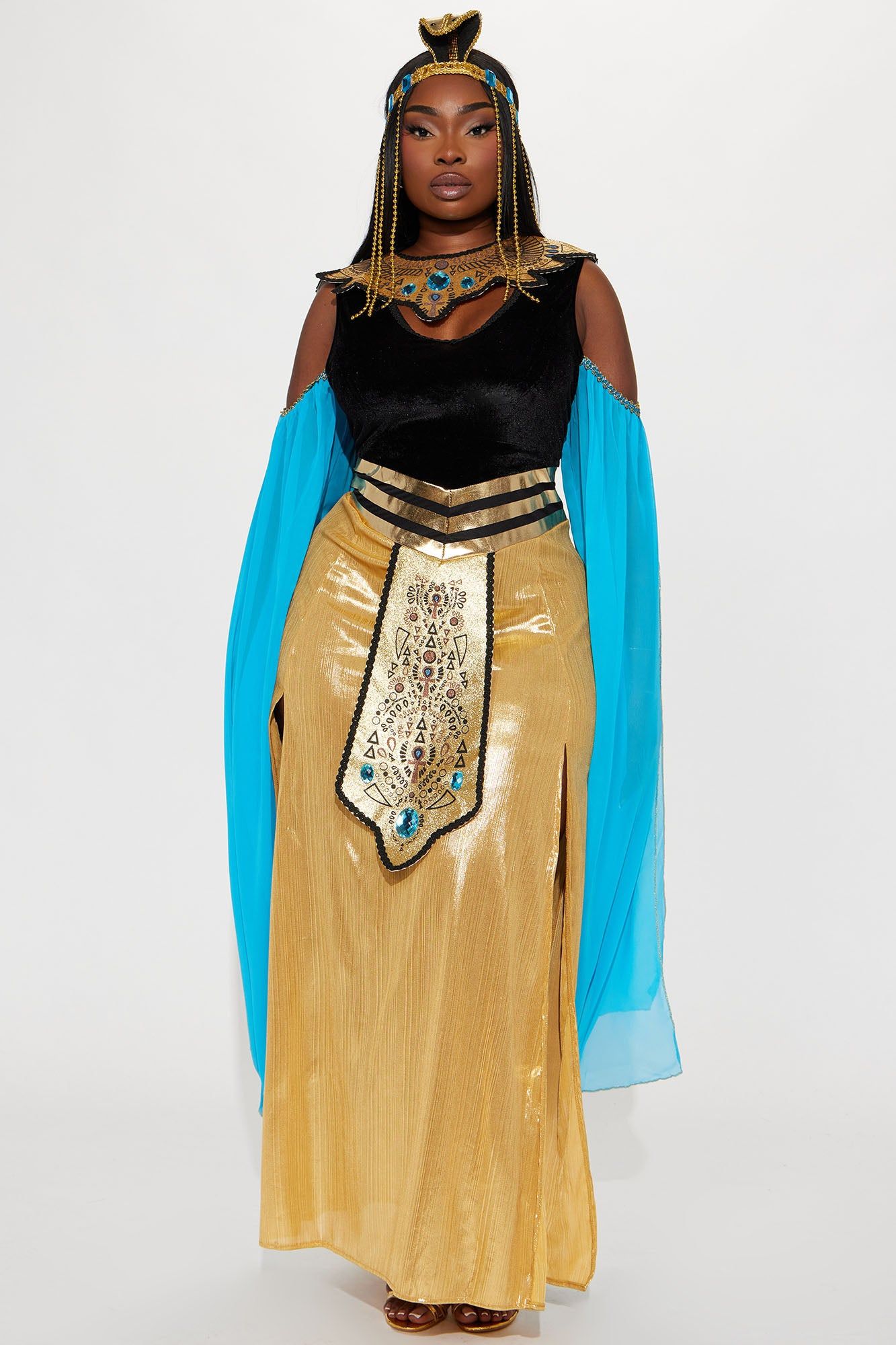 Entrancing Queen Of Egypt 2 Piece Costume Set - Gold/combo sold by Fashion Nova product image thumbnail 4