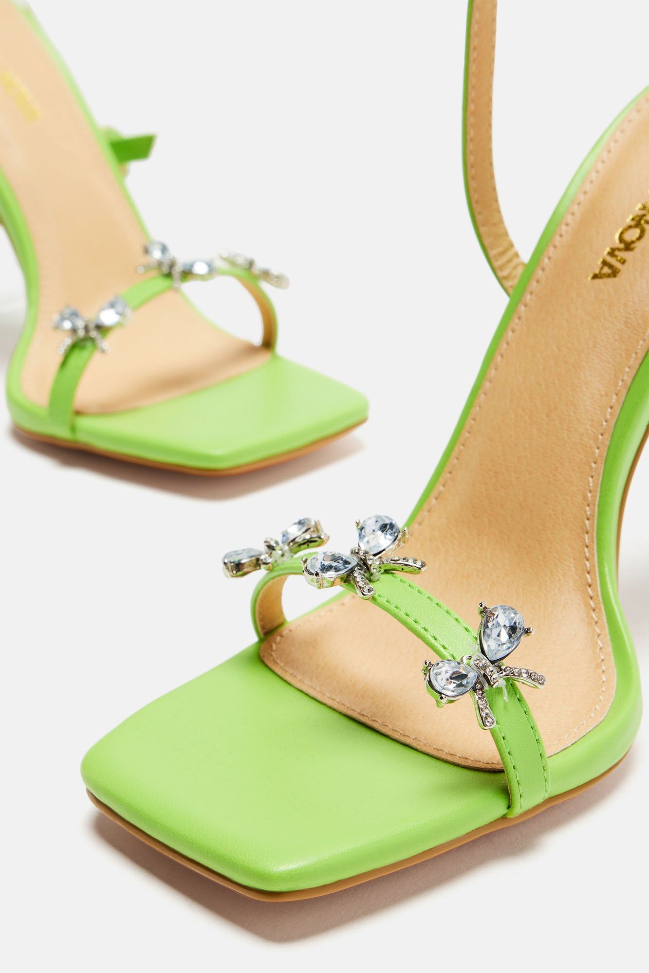 Counting On It Heeled Sandals - Green sold by Fashion Nova product image thumbnail 4