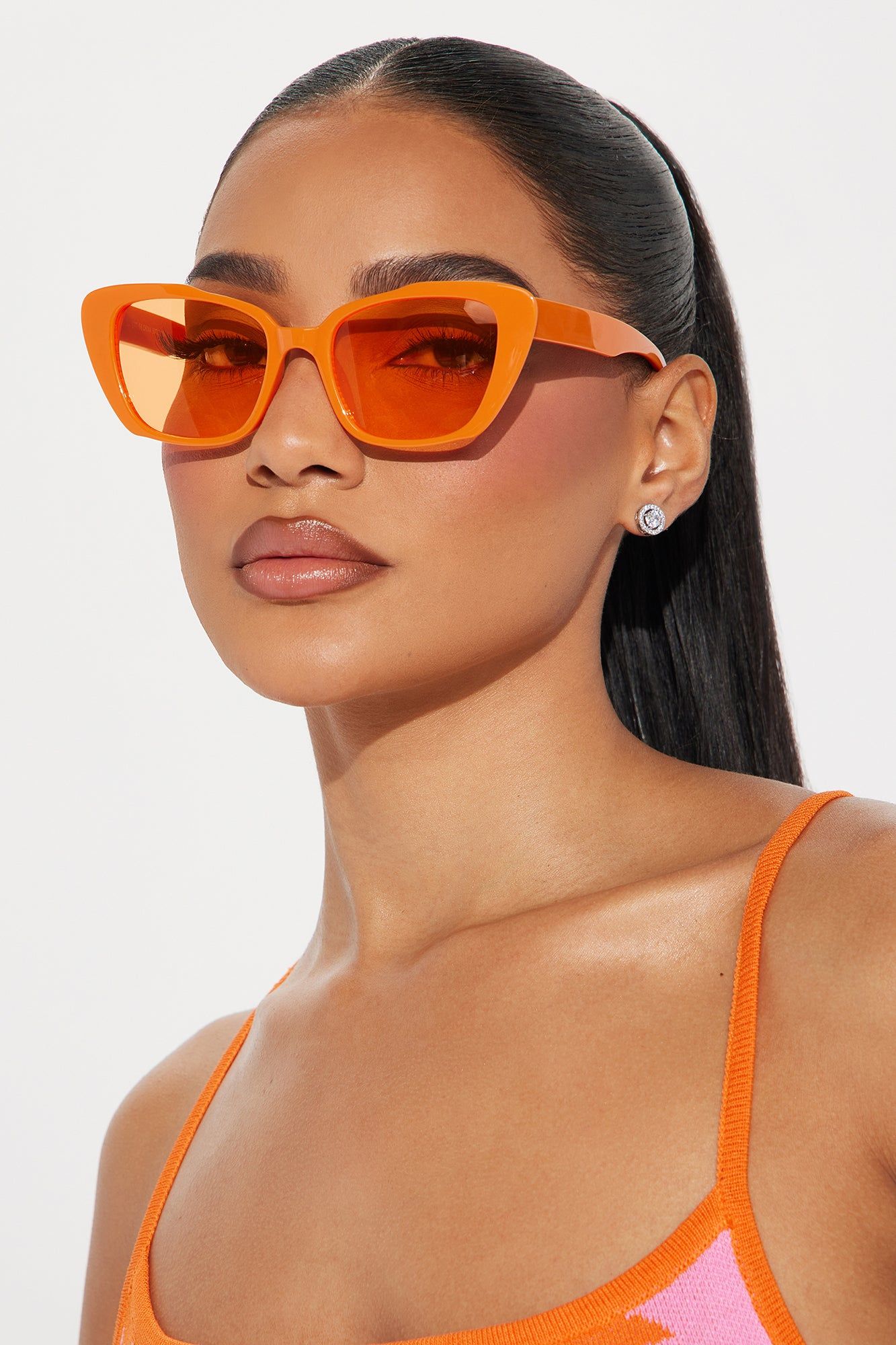 The Difference Is Sunglasses - Orange sold by Fashion Nova