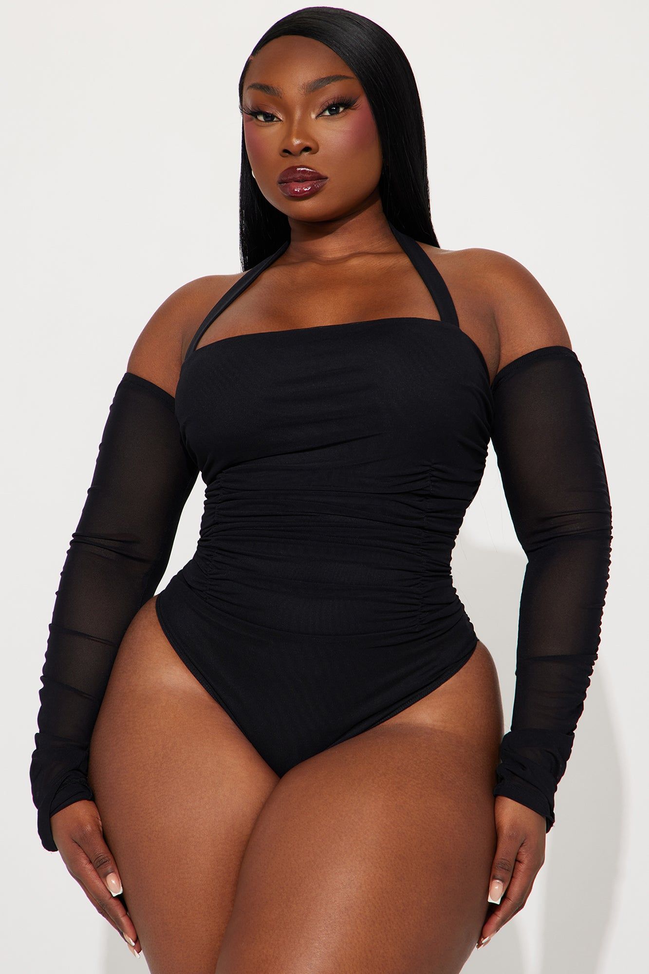 Replacing You Mesh Bodysuit - Black sold by Fashion Nova product image thumbnail 5