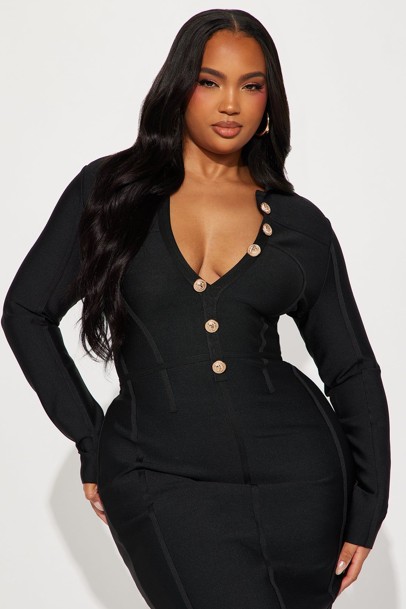 Chantelle Bandage Midi Dress - Black sold by Fashion Nova product image thumbnail 5