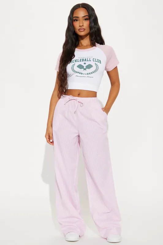 Just Chill Poplin PJ Pants - Pink sold by Fashion Nova