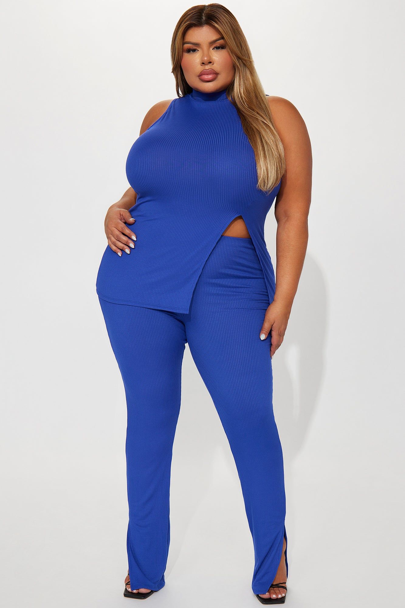 Reyna Ribbed Legging Set - Royal sold by Fashion Nova product image thumbnail 5