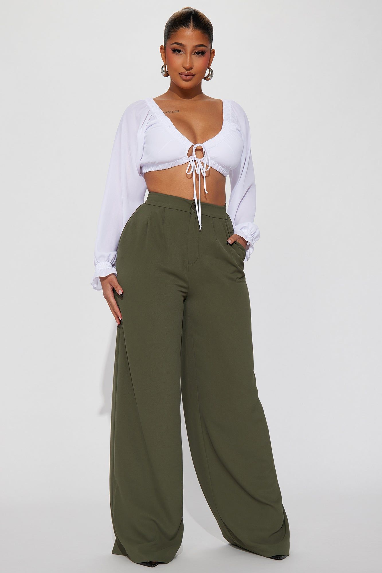 Addison Blouse Top - White sold by Fashion Nova product image thumbnail 2