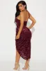 Honolulu Evenings Velvet Midi Dress - Wine sold by Fashion Nova