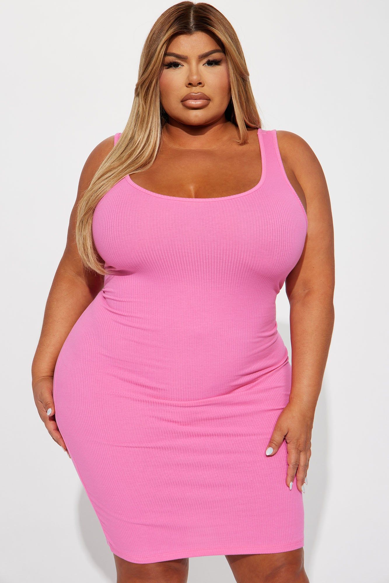 A Must Have Ribbed Midi Dress - Pink sold by Fashion Nova product image thumbnail 2