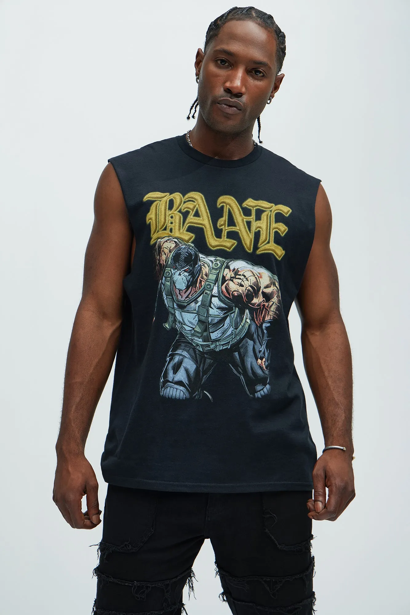 Big Bane Sleeveless Tee - Black sold by Fashion Nova