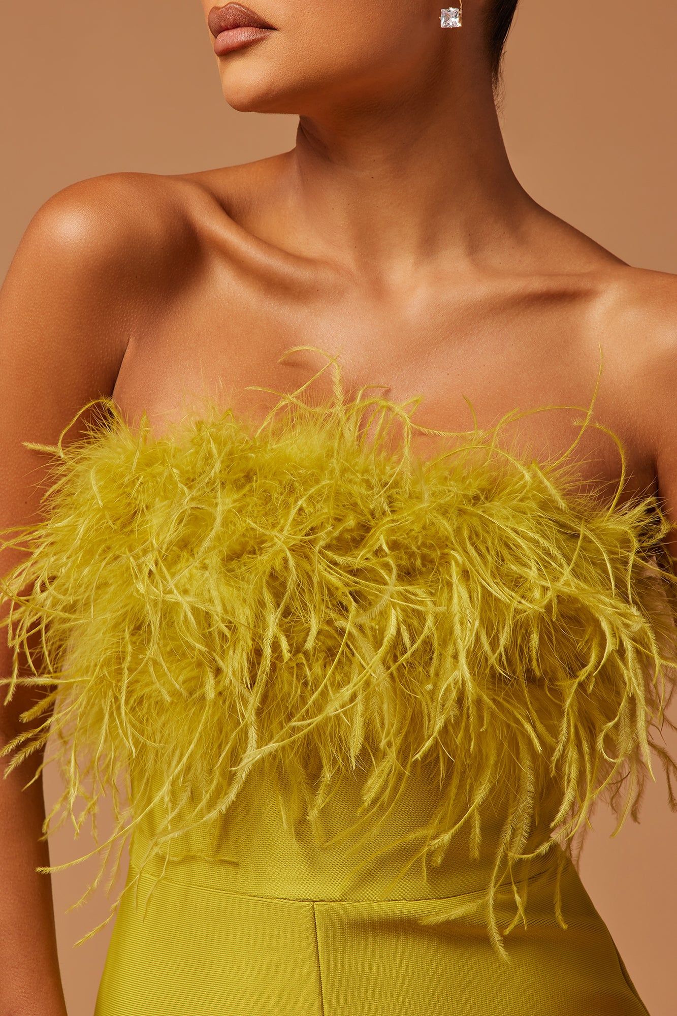 Fay Feather Bandage Jumpsuit - Chartreuse sold by Fashion Nova product image thumbnail 3