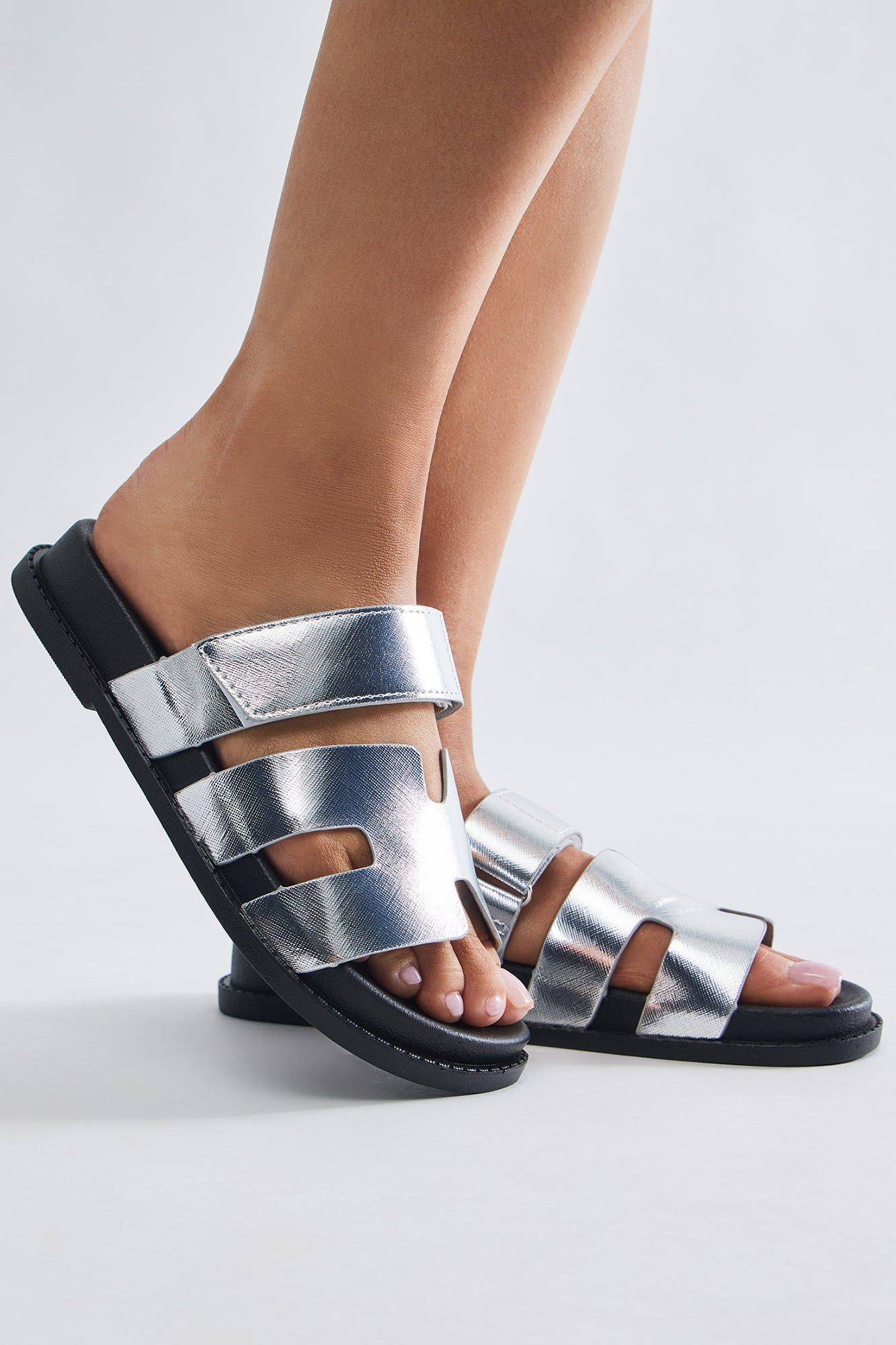 Shyann Casual Slides - Silver sold by Fashion Nova product image thumbnail 3