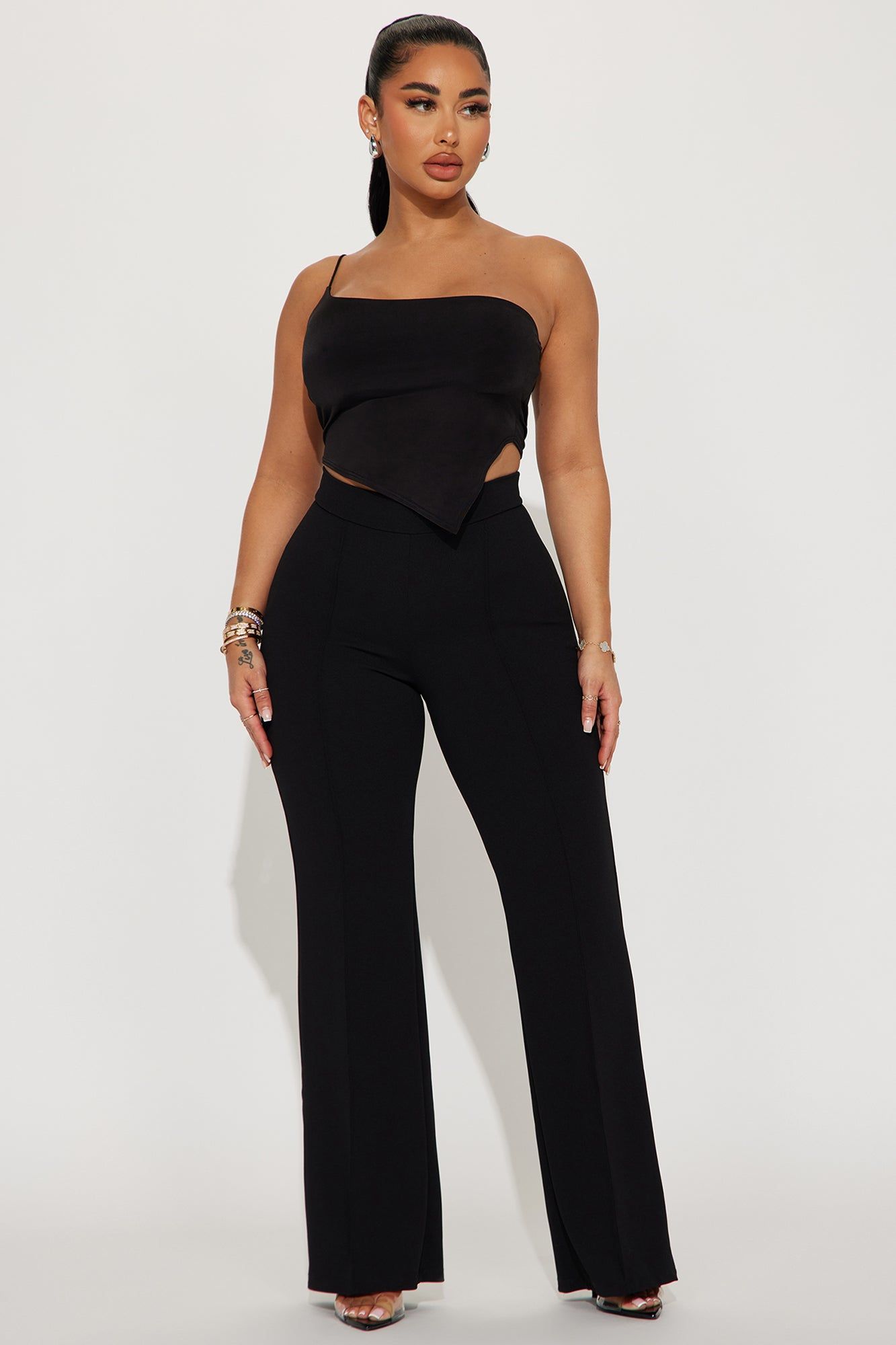 Can't Compare One Shoulder Top - Black sold by Fashion Nova product image thumbnail 2
