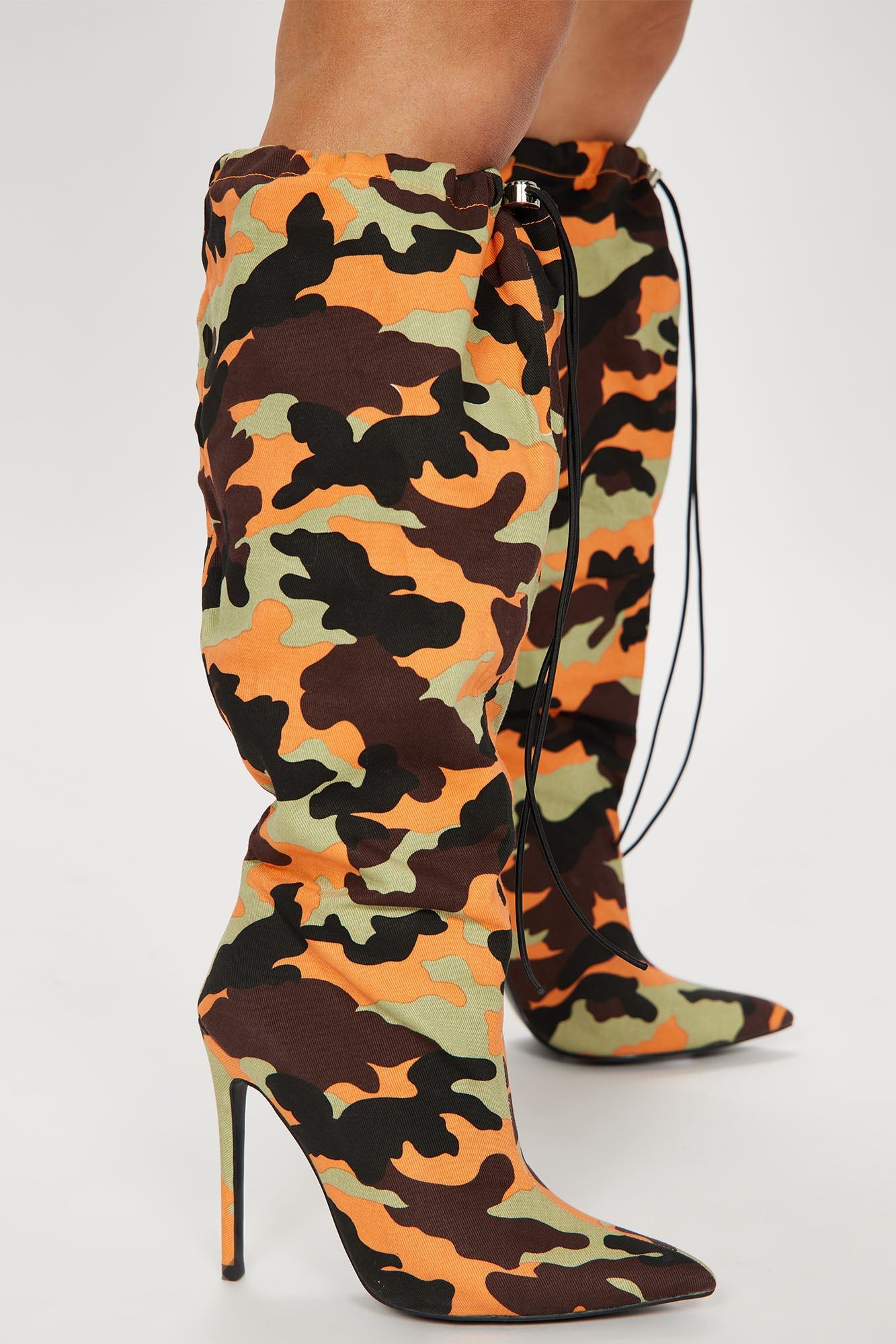 Boot Camp Knee High Boots - Yellow/combo sold by Fashion Nova product image thumbnail 3