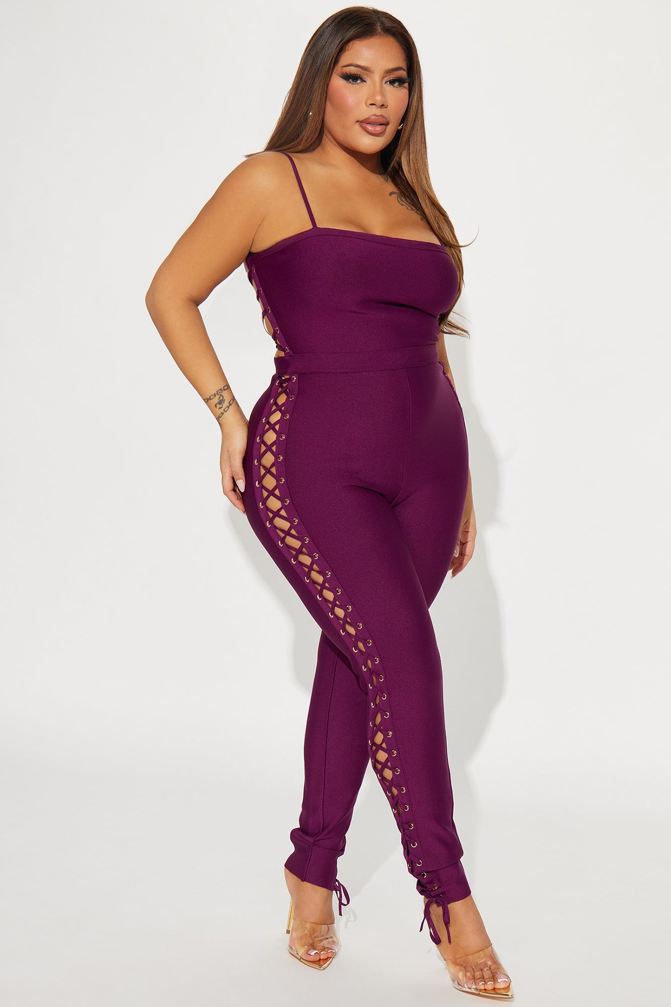 All A Blur Bandage Jumpsuit - Purple sold by Fashion Nova product image thumbnail 4