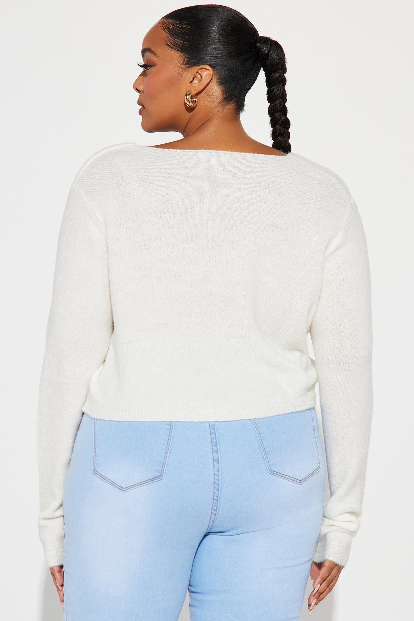 Albyn Cardigan Sweater - Off White sold by Fashion Nova product image thumbnail 6