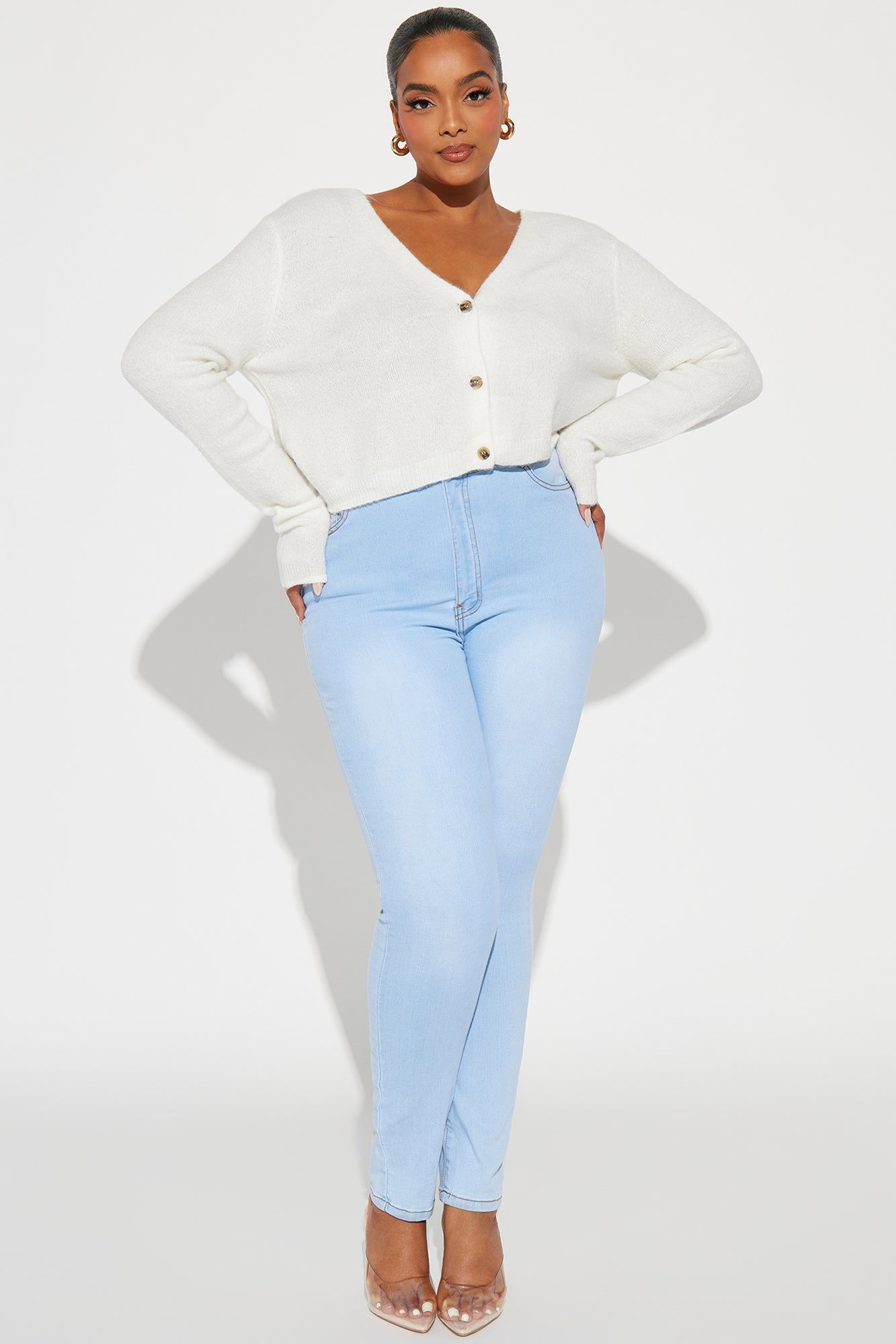 Albyn Cardigan Sweater - Off White sold by Fashion Nova product image thumbnail 5