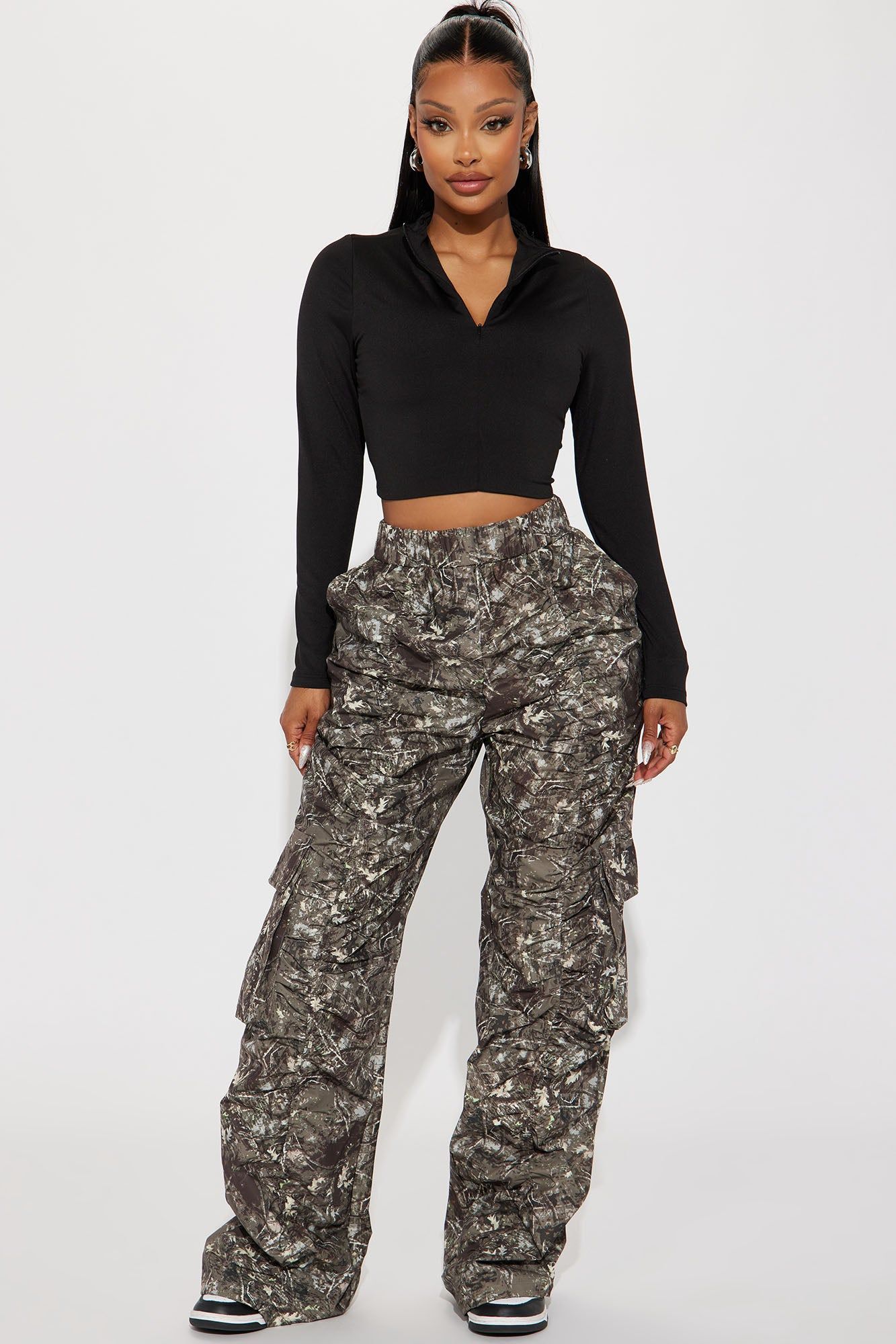 Weekend Vibes Zip Up Top - Black sold by Fashion Nova product image thumbnail 2