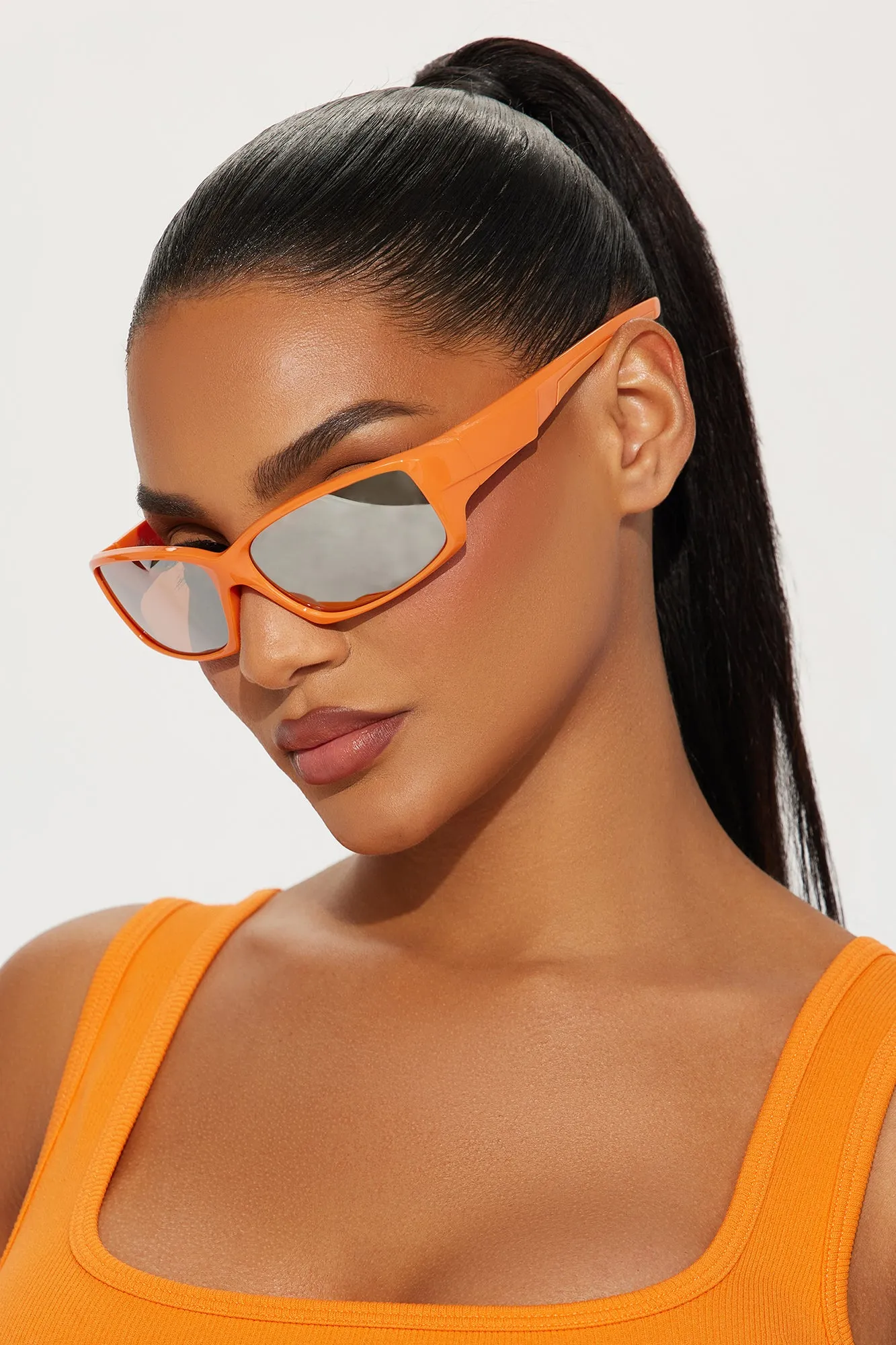Clementine Cutie Sunglasses - Orange sold by Fashion Nova
