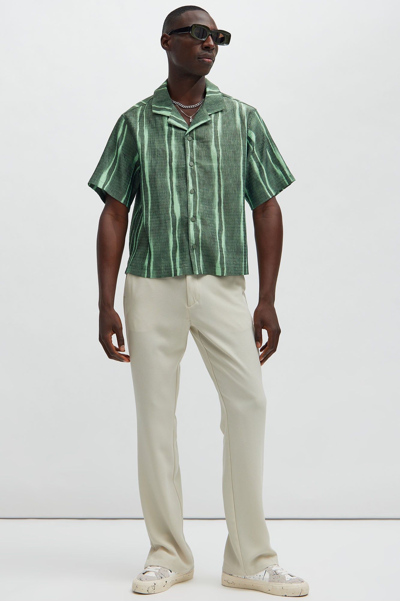 Matcha Textured Shirt - Green sold by Fashion Nova product image thumbnail 2