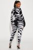 If You Want Me Sweater Jumpsuit - Black/White sold by Fashion Nova