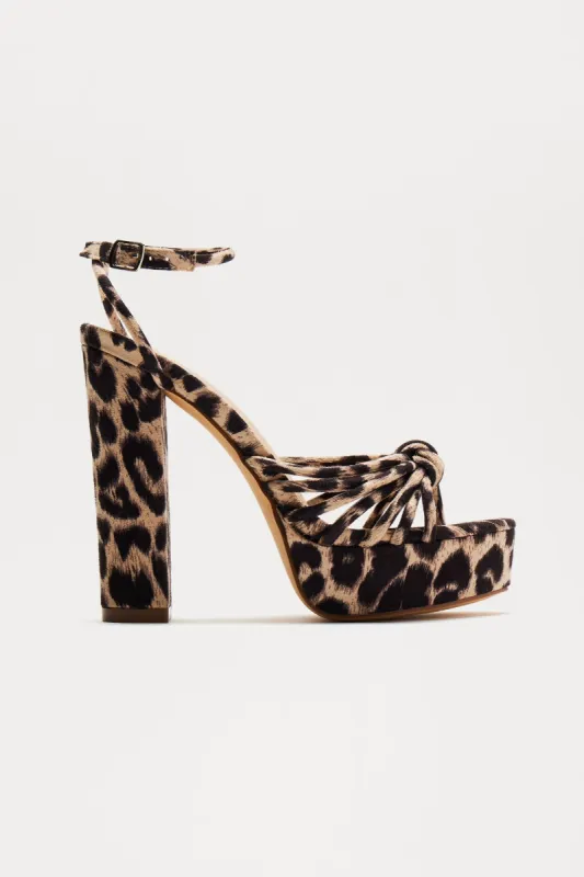Reine Platform Heels - Leopard sold by Fashion Nova