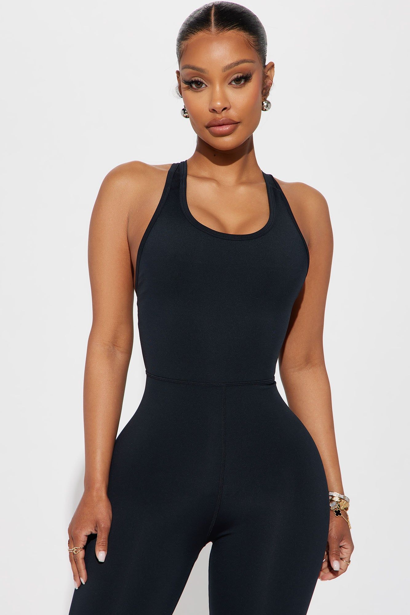 Feel It Out Active Jumpsuit - Black sold by Fashion Nova product image thumbnail 2