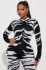 If You Want Me Sweater Jumpsuit - Black/White sold by Fashion Nova