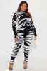 If You Want Me Sweater Jumpsuit - Black/White sold by Fashion Nova
